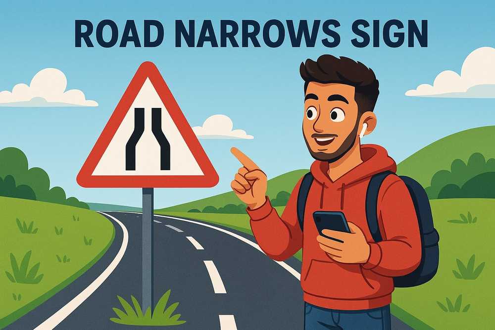 UK Road Narrows Sign Explained: Meaning, Types, and Safety Tips